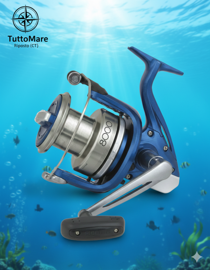 Mulinello Shimano Aerlex 8000PG – Potenza e Affidabilità per il Surfcasting e il Bolentino