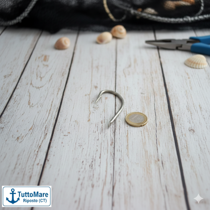 Ami Mustad Serie 722 - Misura 2 (Gambo Corto a Paletta) - 100pz