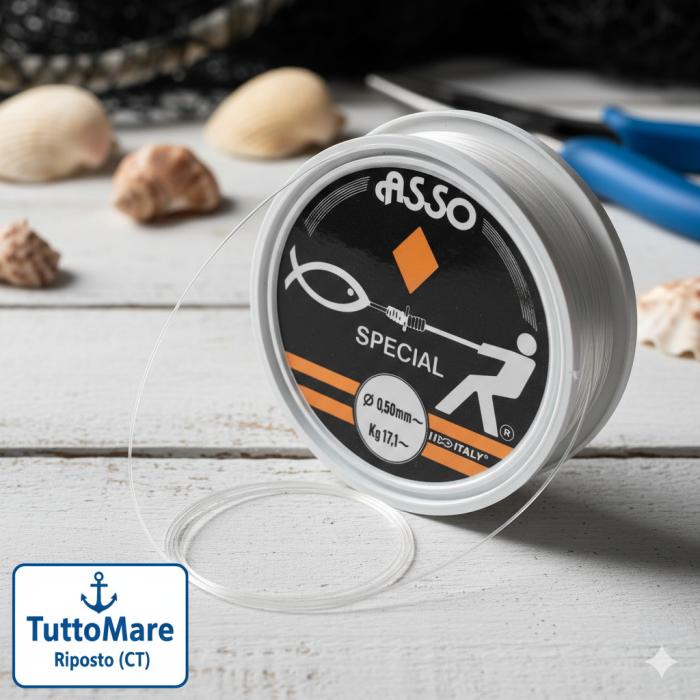 Asso Quadri Giallo - Monofilo ad Alta Visibilità (100mt)