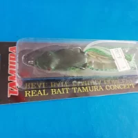 Esca in silicone rana real bait Tamura spinning fiume lago con ami, realistica