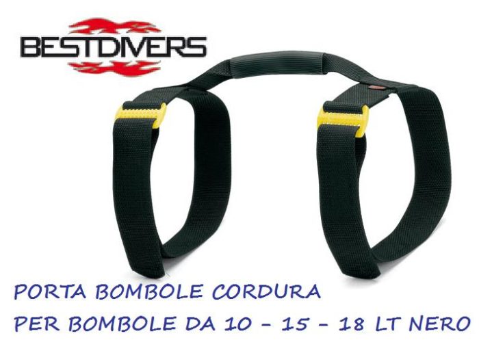 Fascia Porta Bombola Sub con Maniglia Rinforzata e Chiusura a Strappo