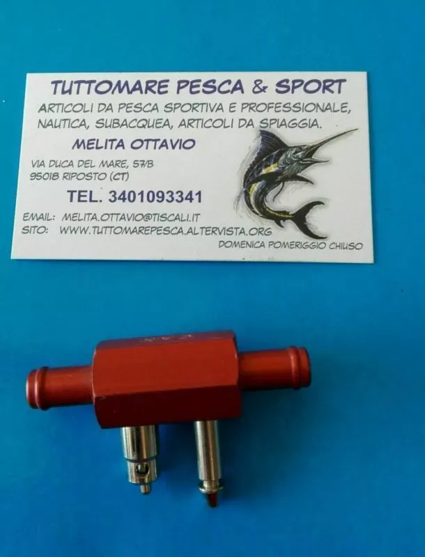 innesto per tubazione motore barca doppio serbatoio yamaha mariner mercury maschio