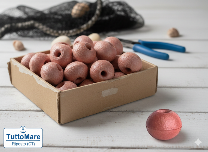 Galleggianti Tradizionali in Polistirene Marrone (6x4 cm)