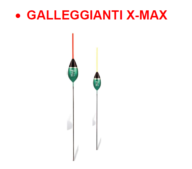 Galleggiante bolognese X-Max 2,5gr